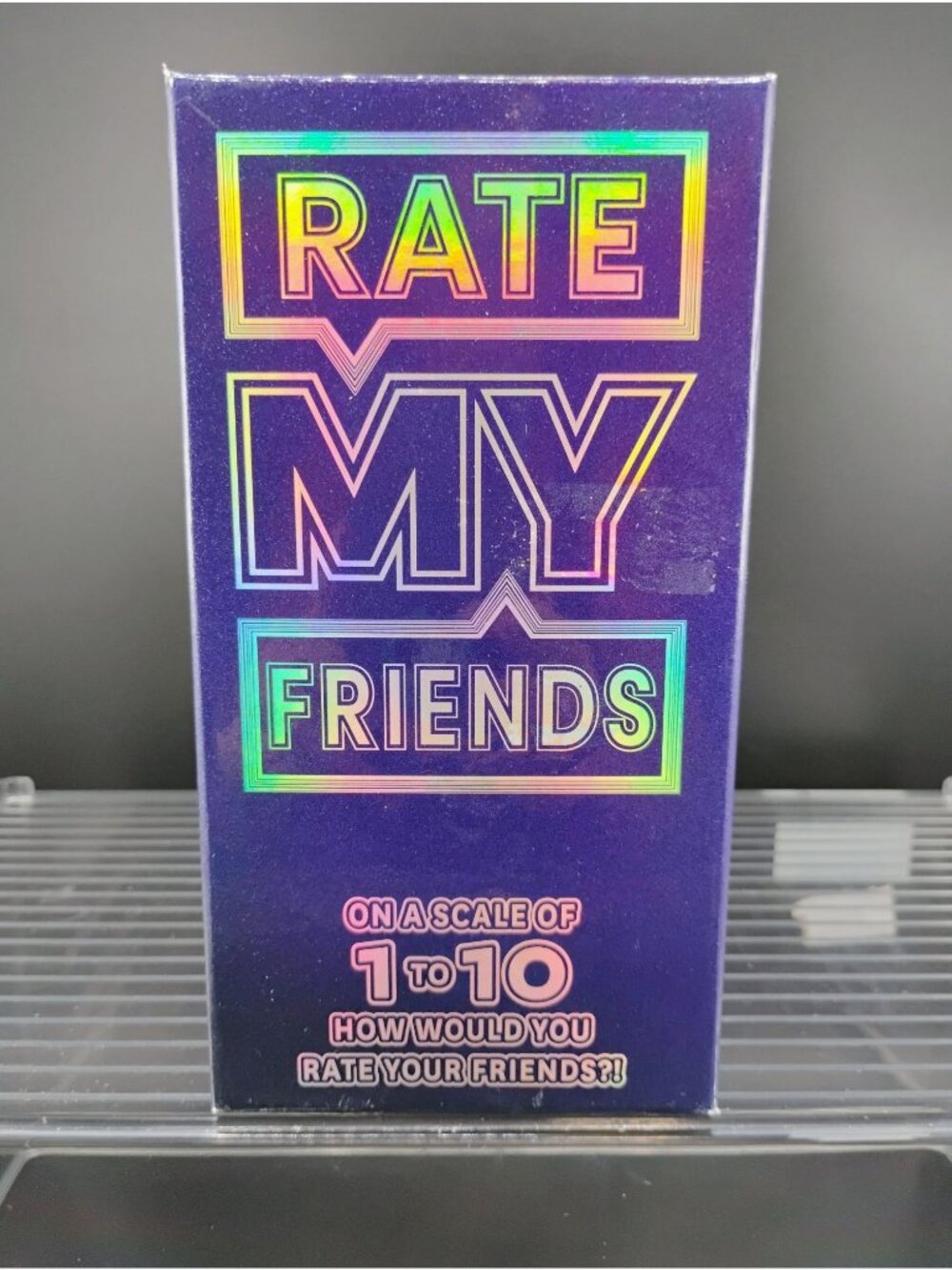 Rate My Friends Holographic Party Game Age 17+